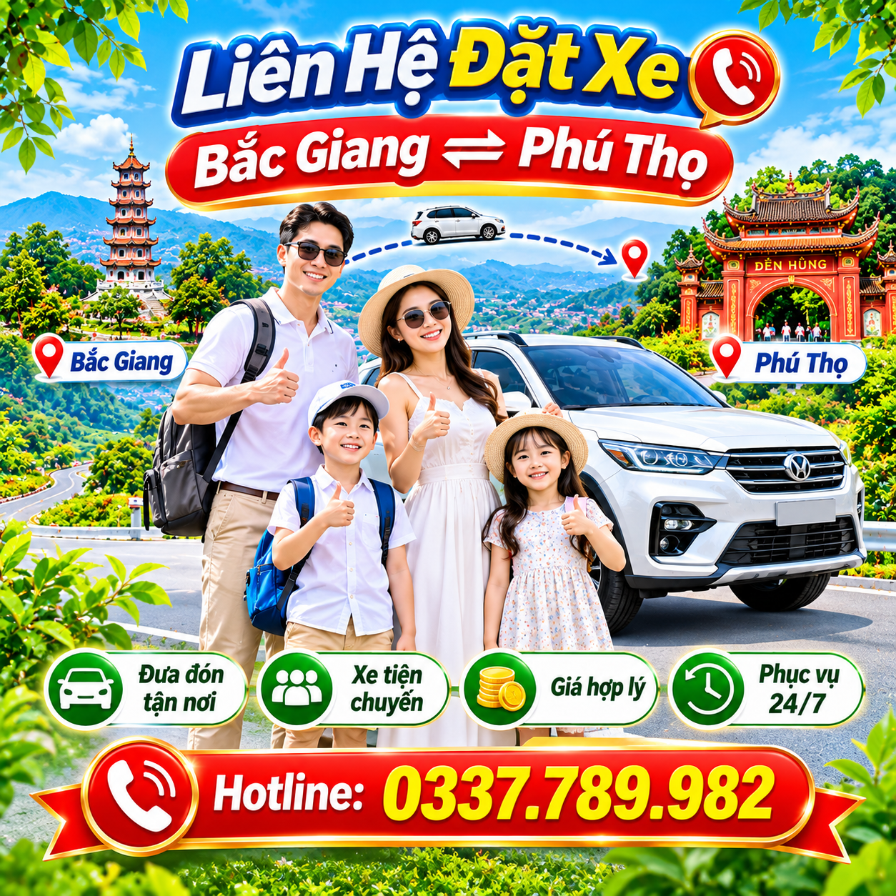 Alternative view of Xe Ghép Bắc Giang Phú Thọ