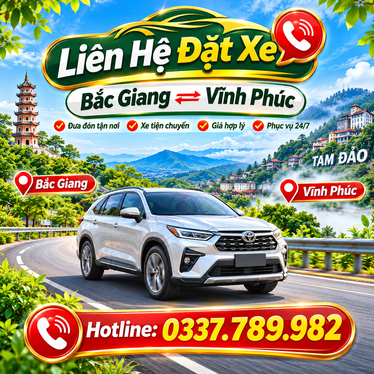 Alternative view of Xe Ghép Bắc Giang Vĩnh Phúc