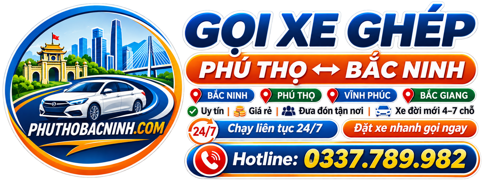 Xe Ghép Phú Thọ Bắc Ninh | Đưa Đón Tận Nơi 24/7